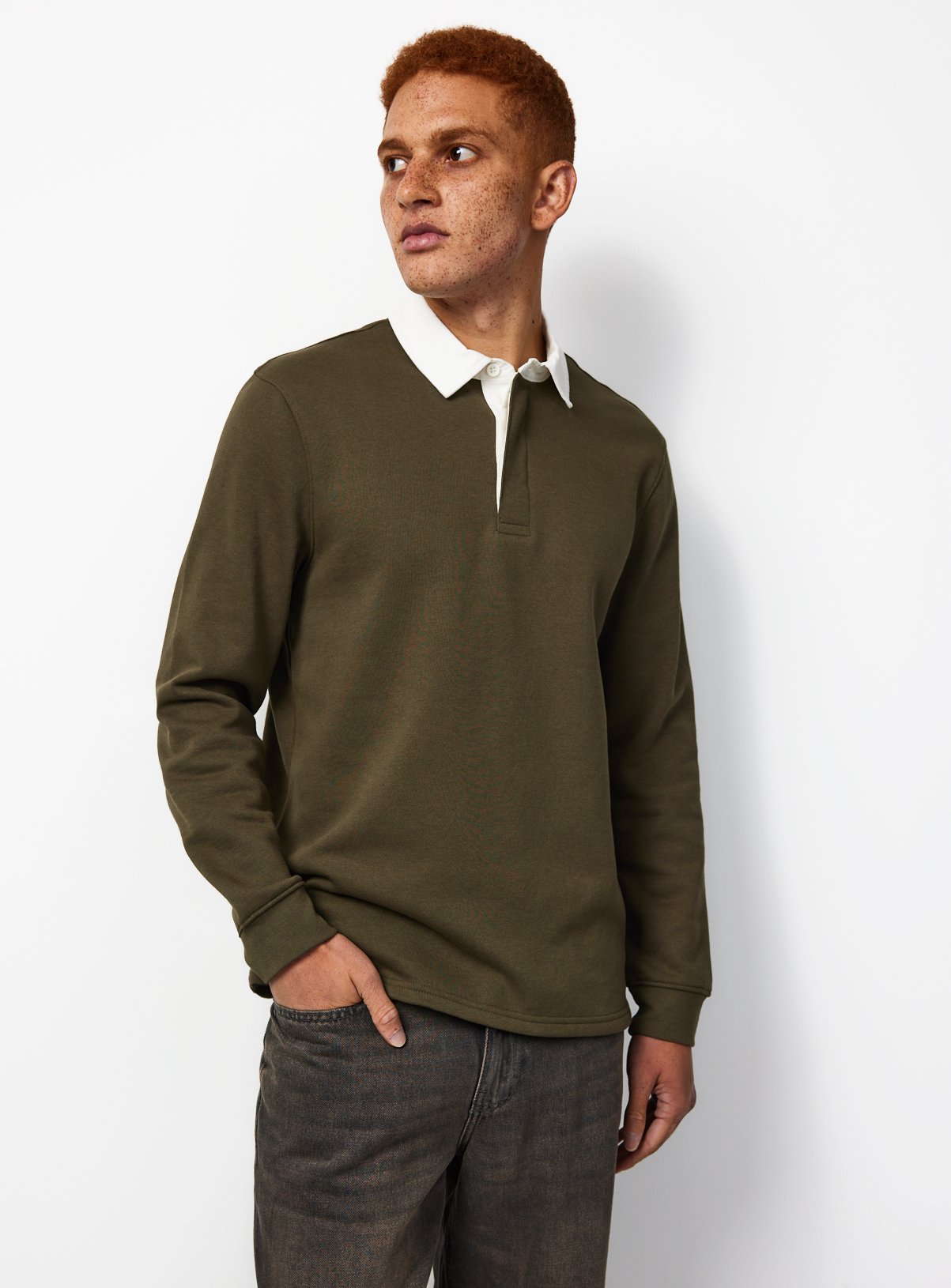 Long Sleeve Rugby Sweatshirt 