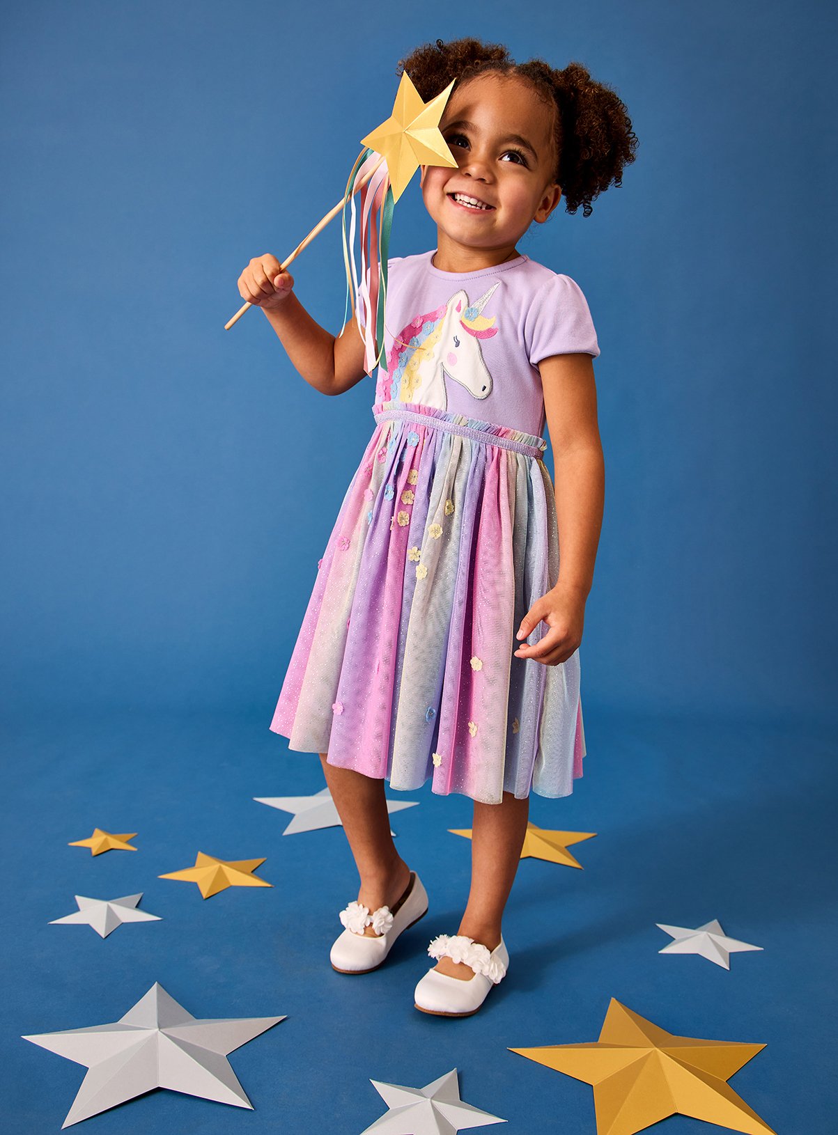 Jojo Maman Bébé Unicorn Tulle Party Dress 