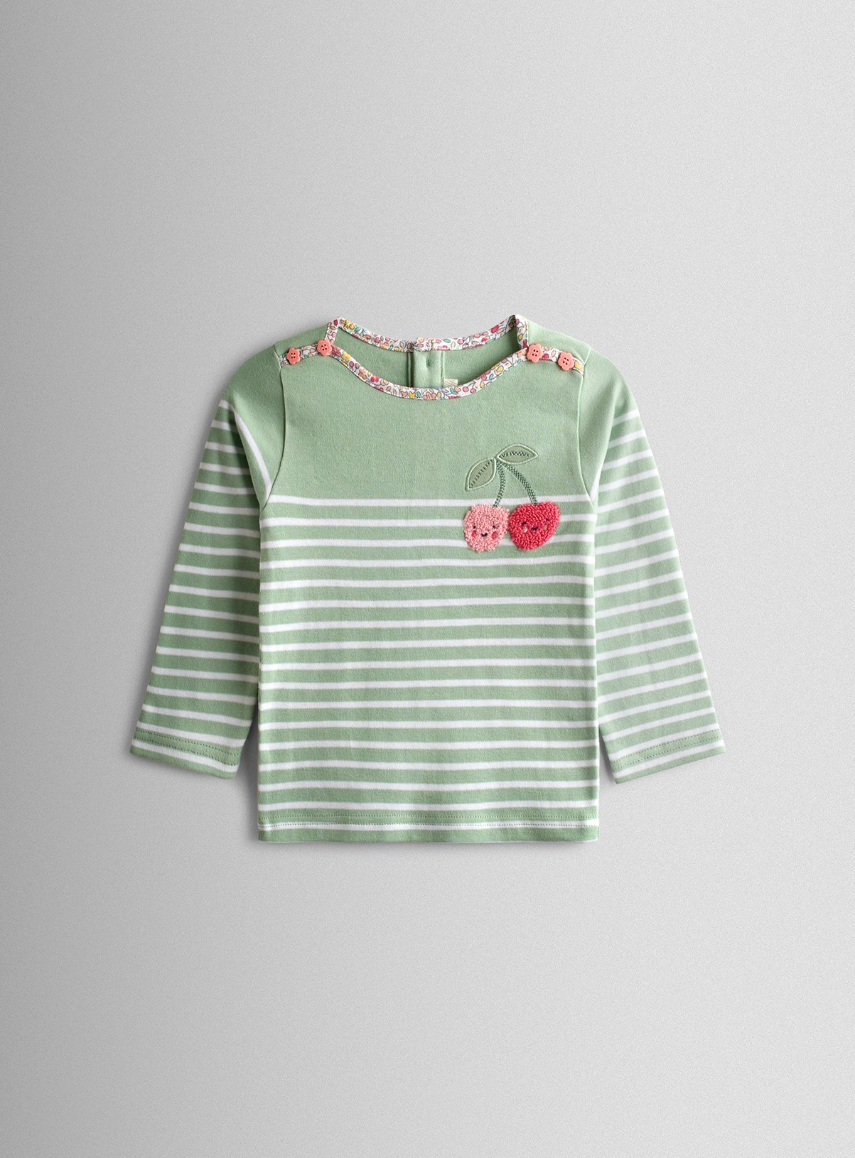 JOJO MAMAN BÉBÉ Cherry Breton Top 