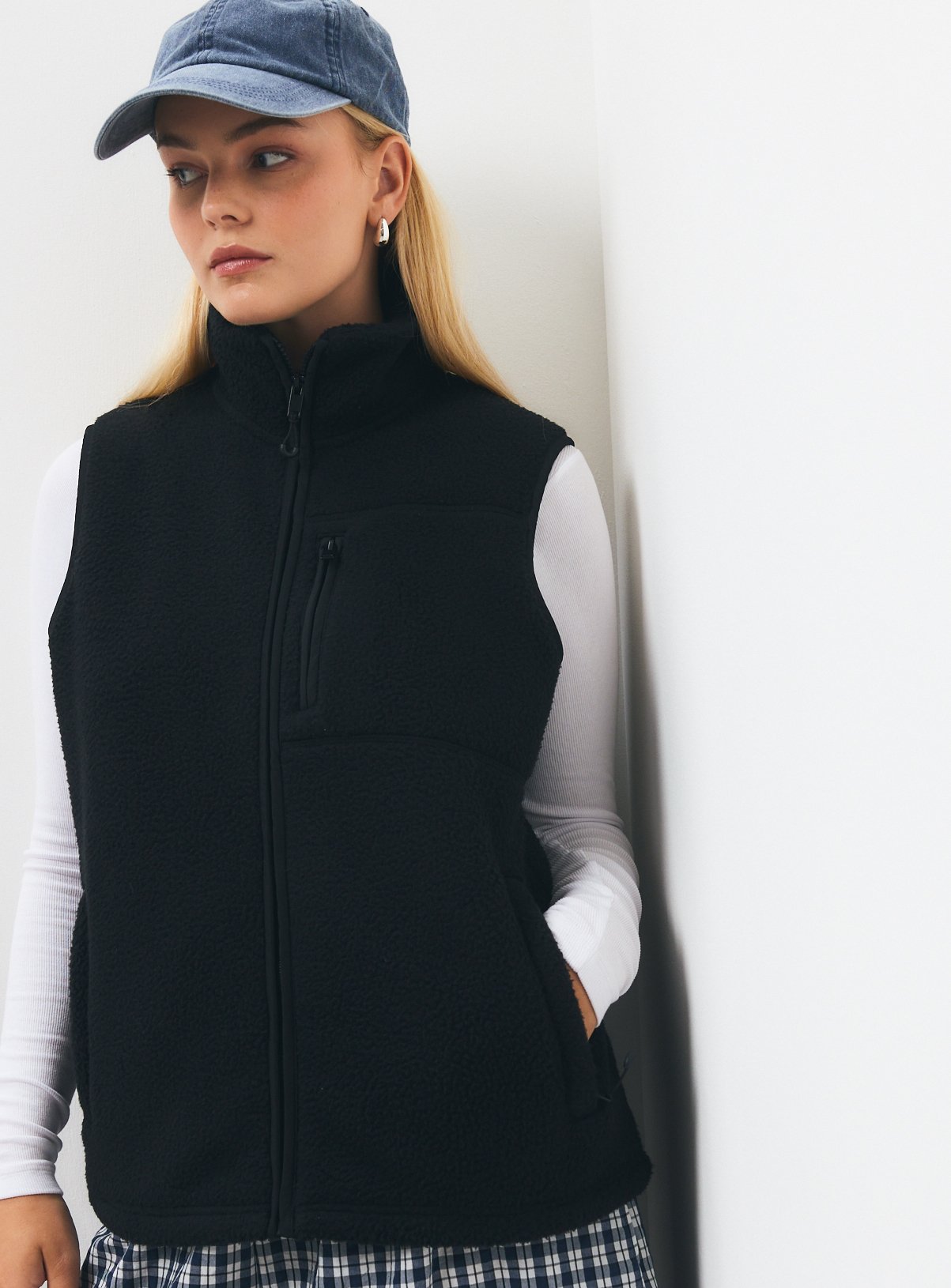 Teddy Fleece Full Zip Gilet 
