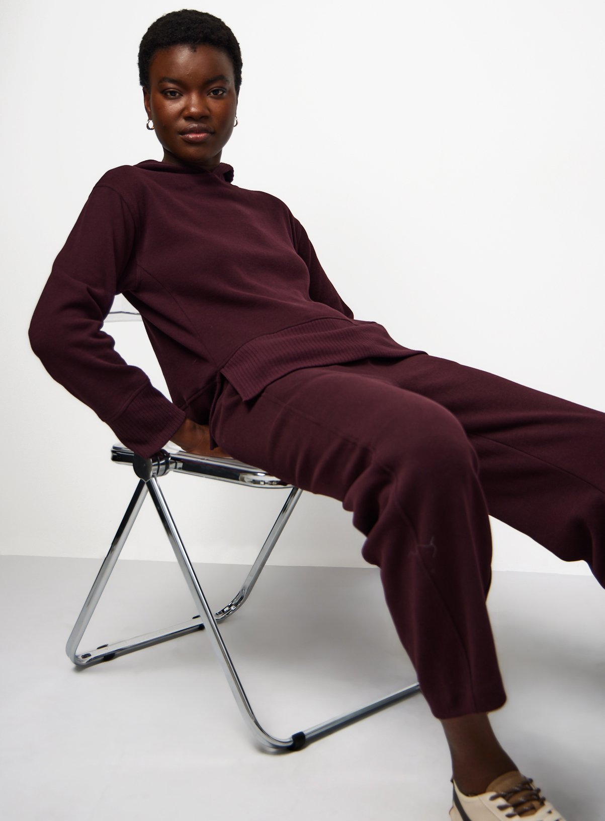 Soft Touch Plum Hoodie Co-ord 
