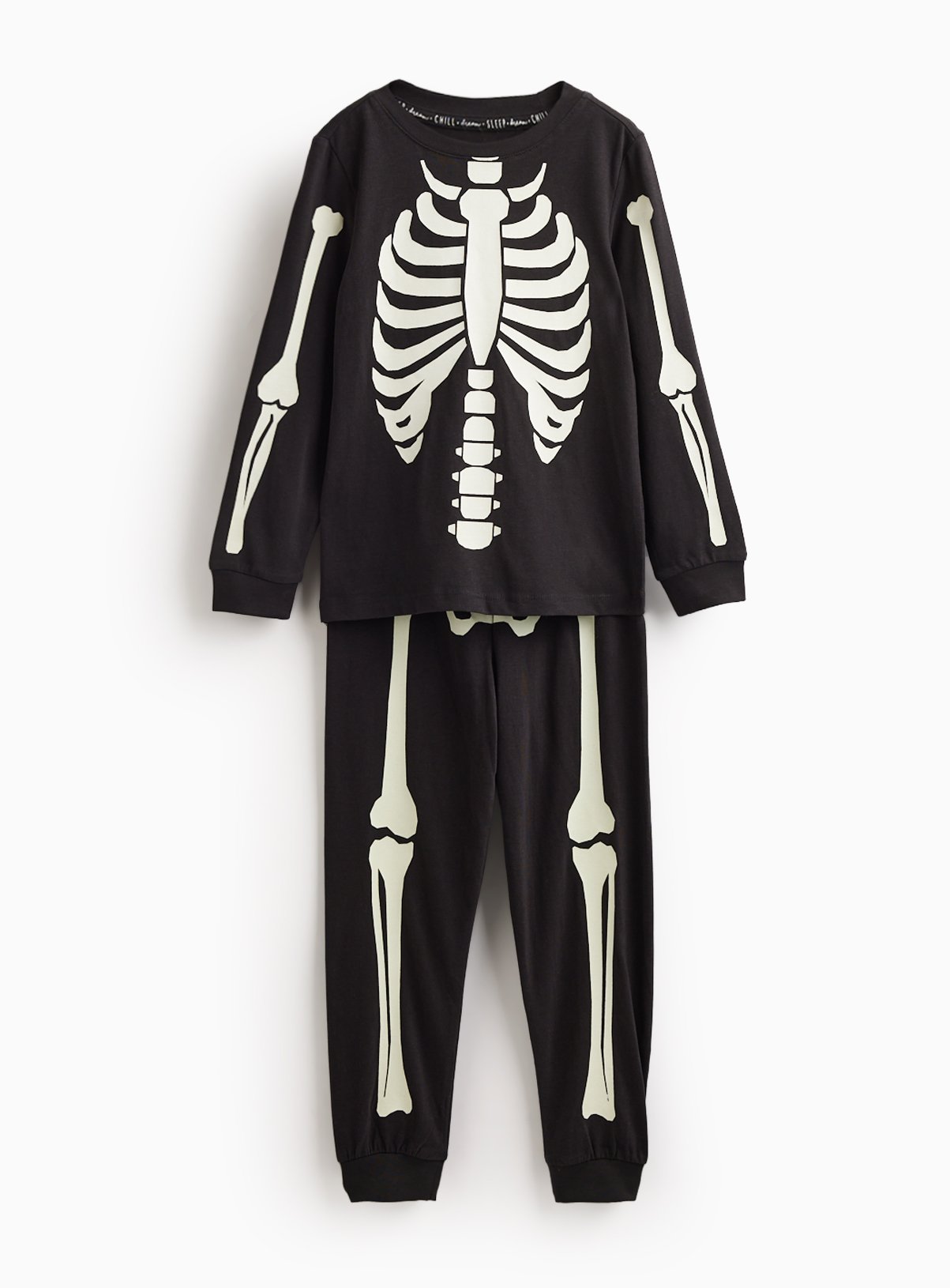 Halloween Skeleton Top & Bottom Set 