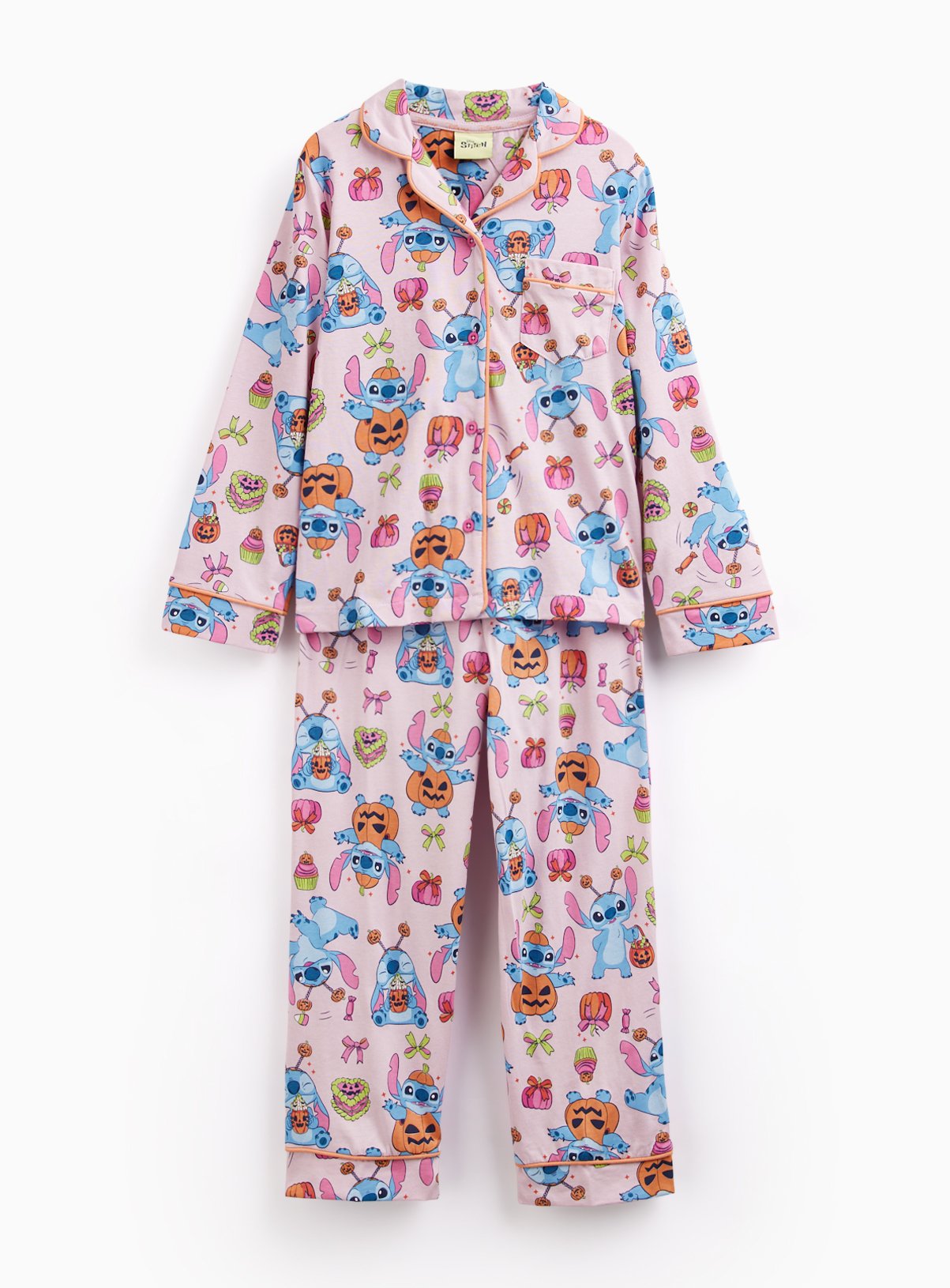 Disney Stitch Halloween Traditional Pyjama Set 