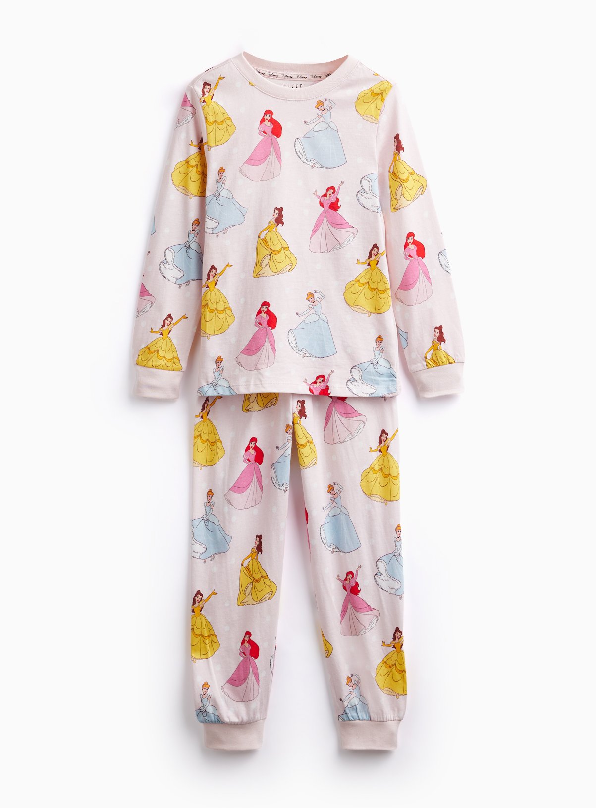 Pink Disney Princess Polkadot Long Sleeve Top 