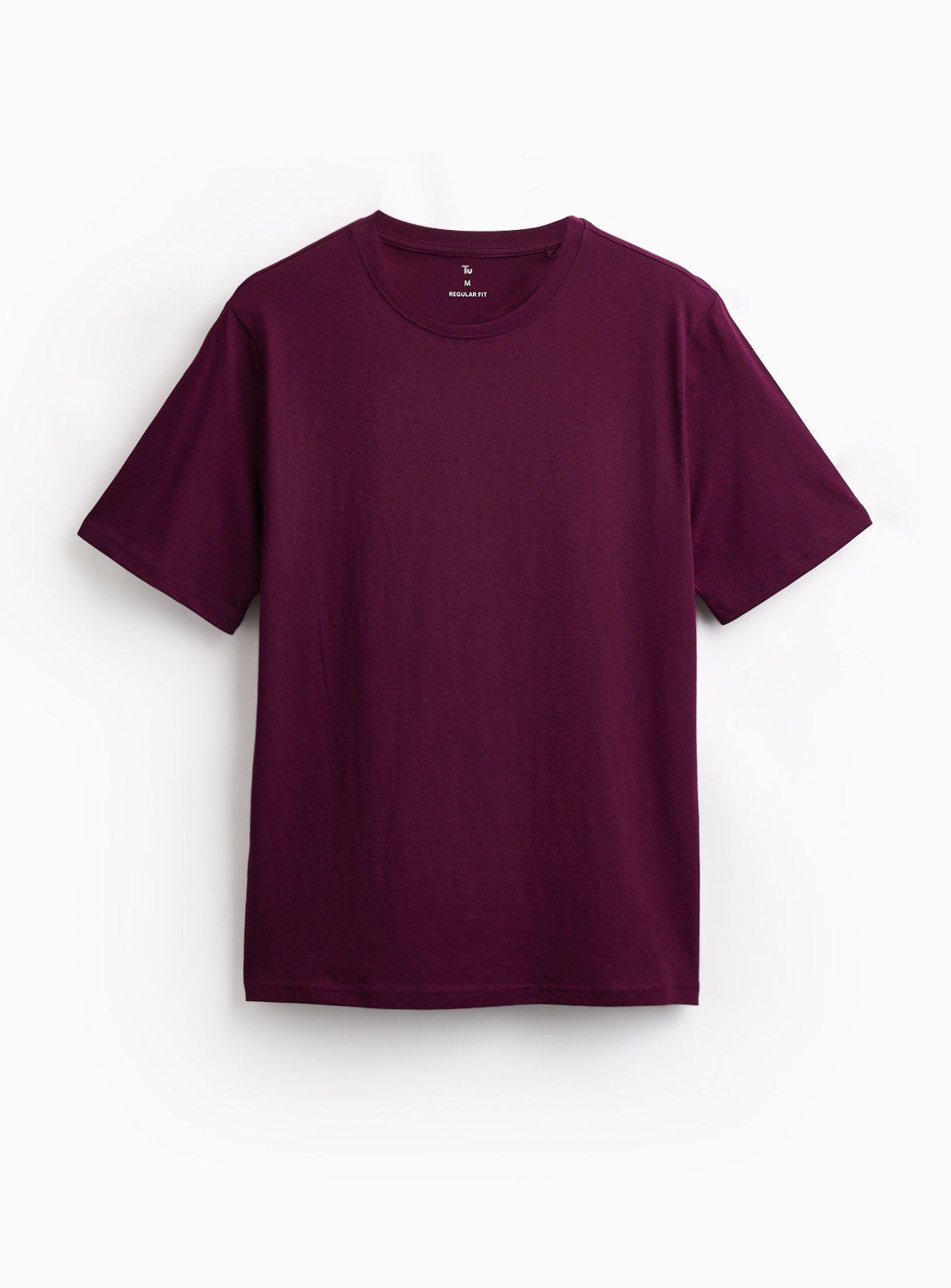Purple Pure Cotton Regular Fit T-Shirt 