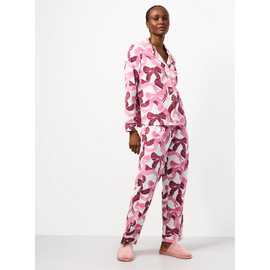 Pink Bow Print Traditional Pyjamas