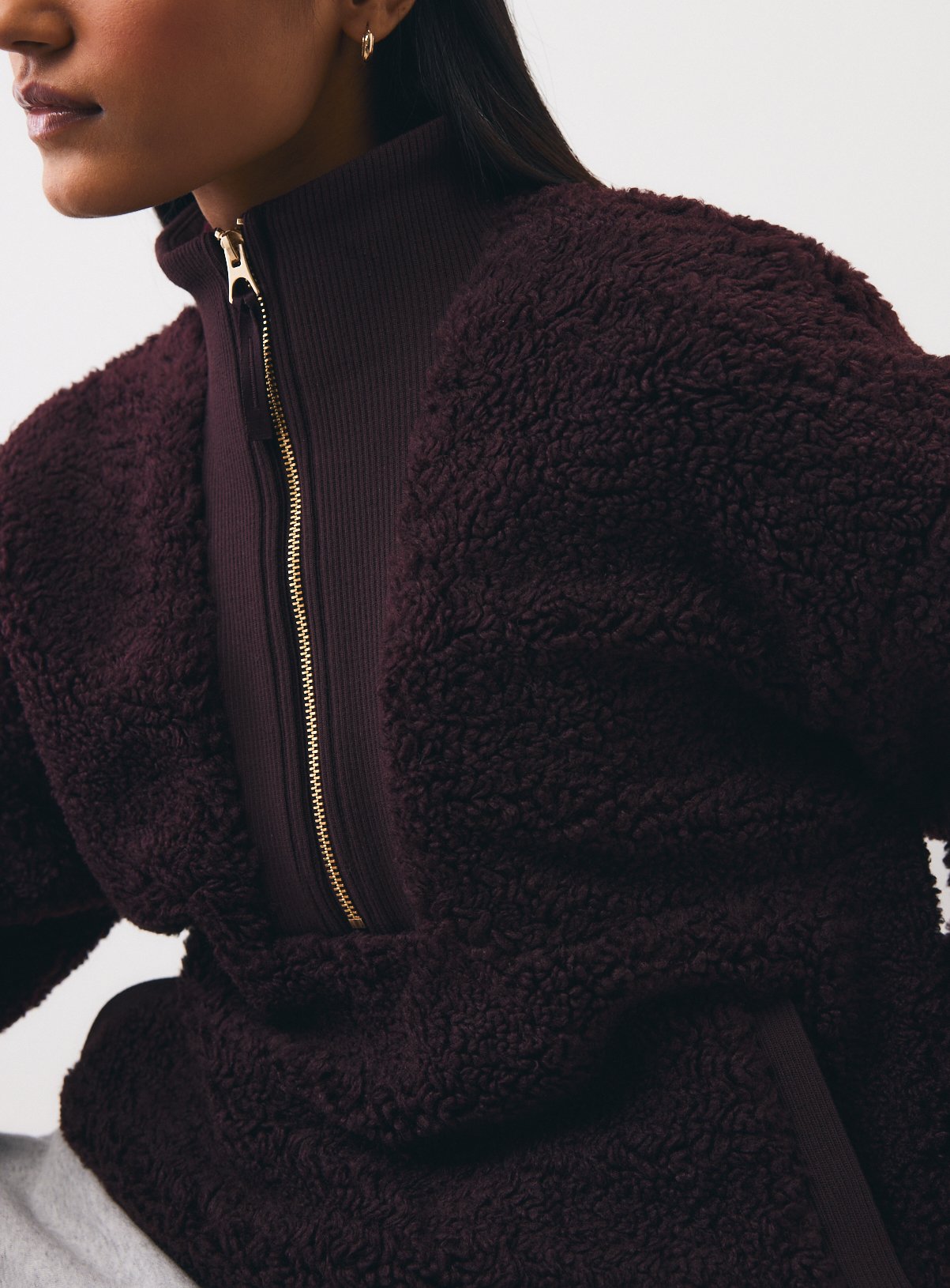 Borg Fleece Half-Zip Jacket 