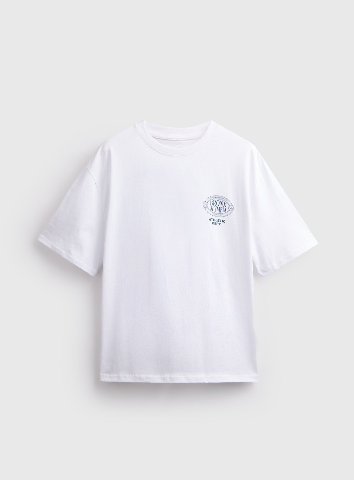 Bronx Olympia East Coast Sports Club White Graphic T-Shirt 