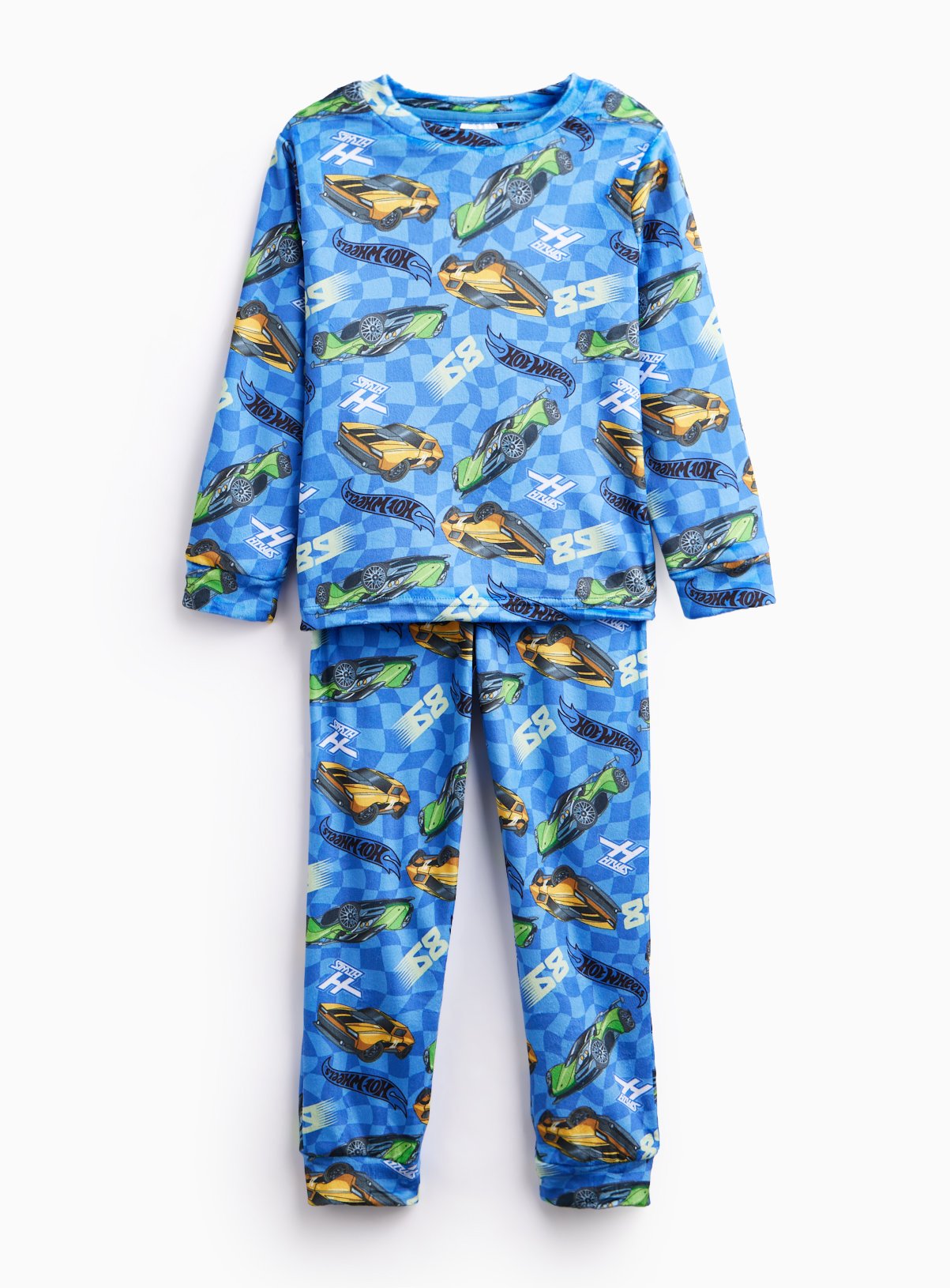 Blue Hot Wheels Divine Fleece Pyjama Set 
