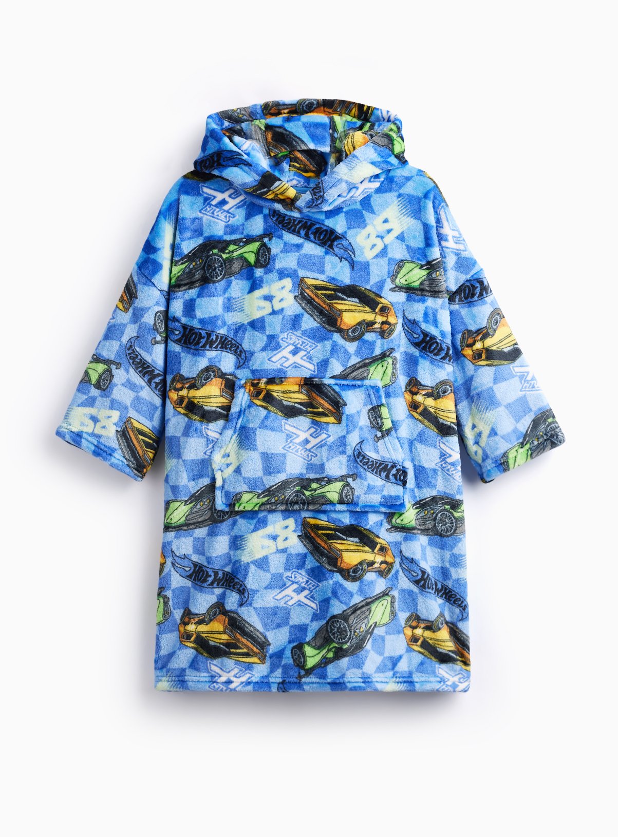 Hot Wheels Blue Hooded Blanket 3-4 years