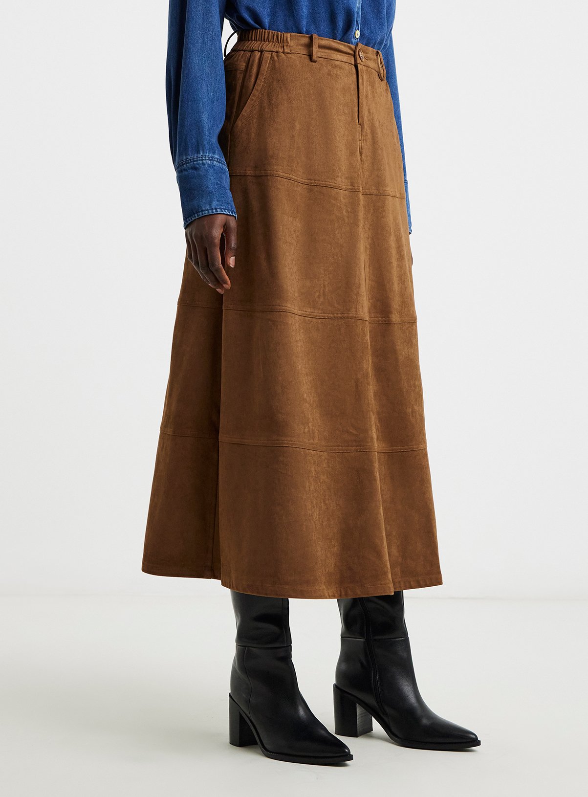 JD WILLIAMS Suedette Skirt 20
