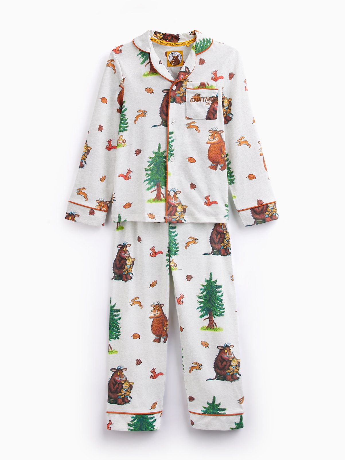 The Gruffalo Cream Traditional Pyjama Set 
