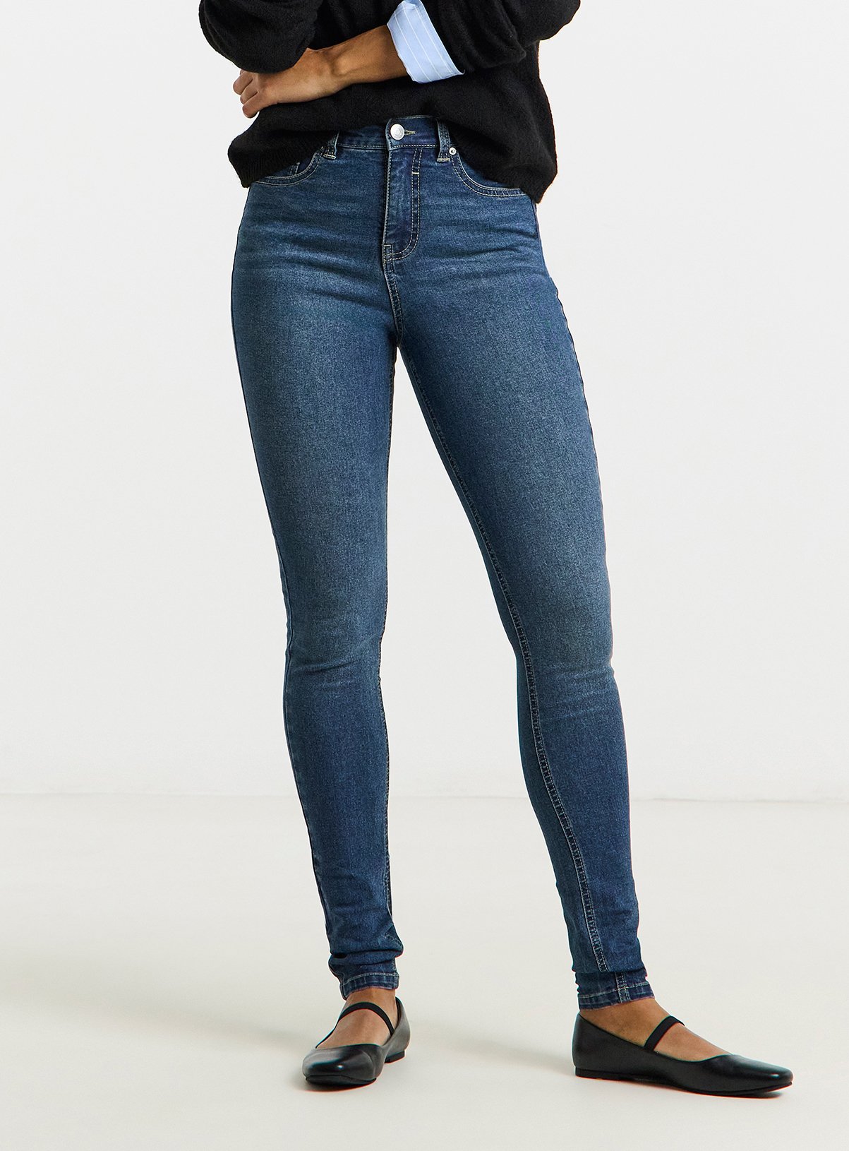 SIMPLY BE Vintage Blue 24/7 Skinny Jean 10S