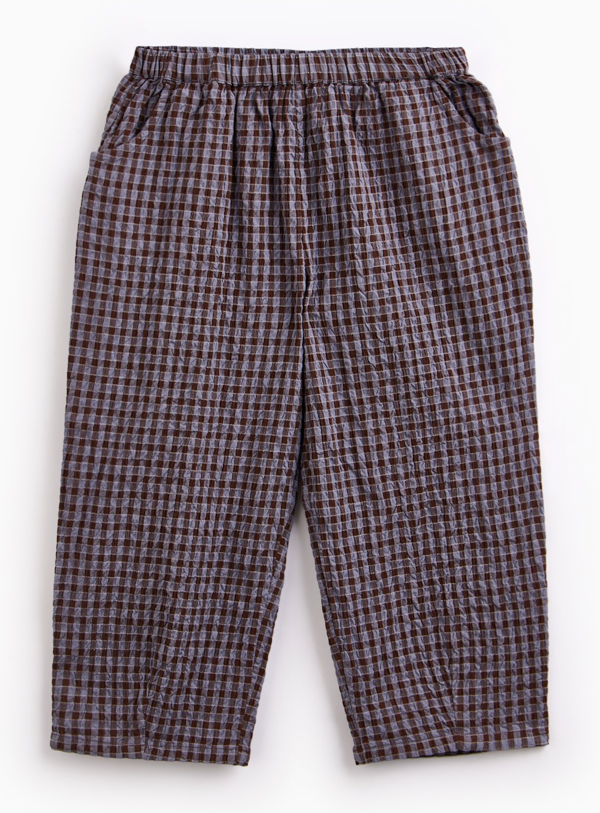 Brown & Purple Checked Trousers 