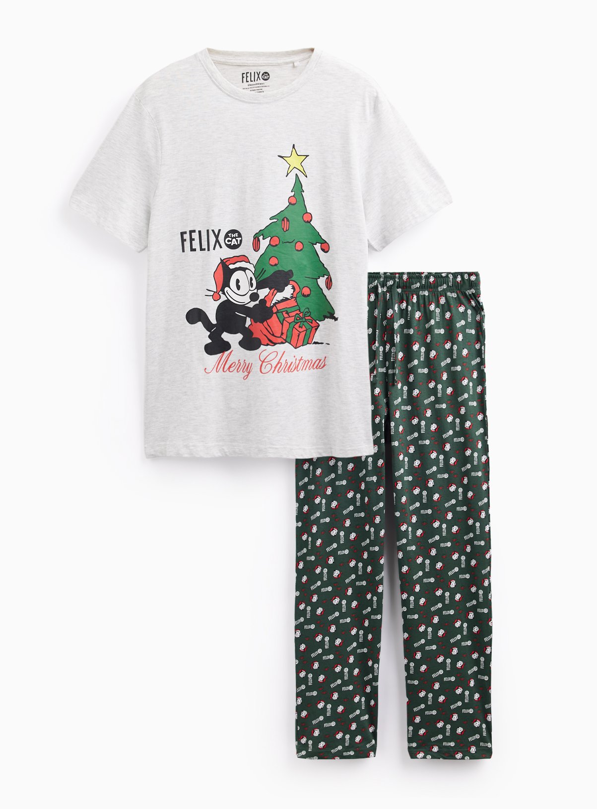 Christmas Felix the Cat Cotton Pyjama Set 