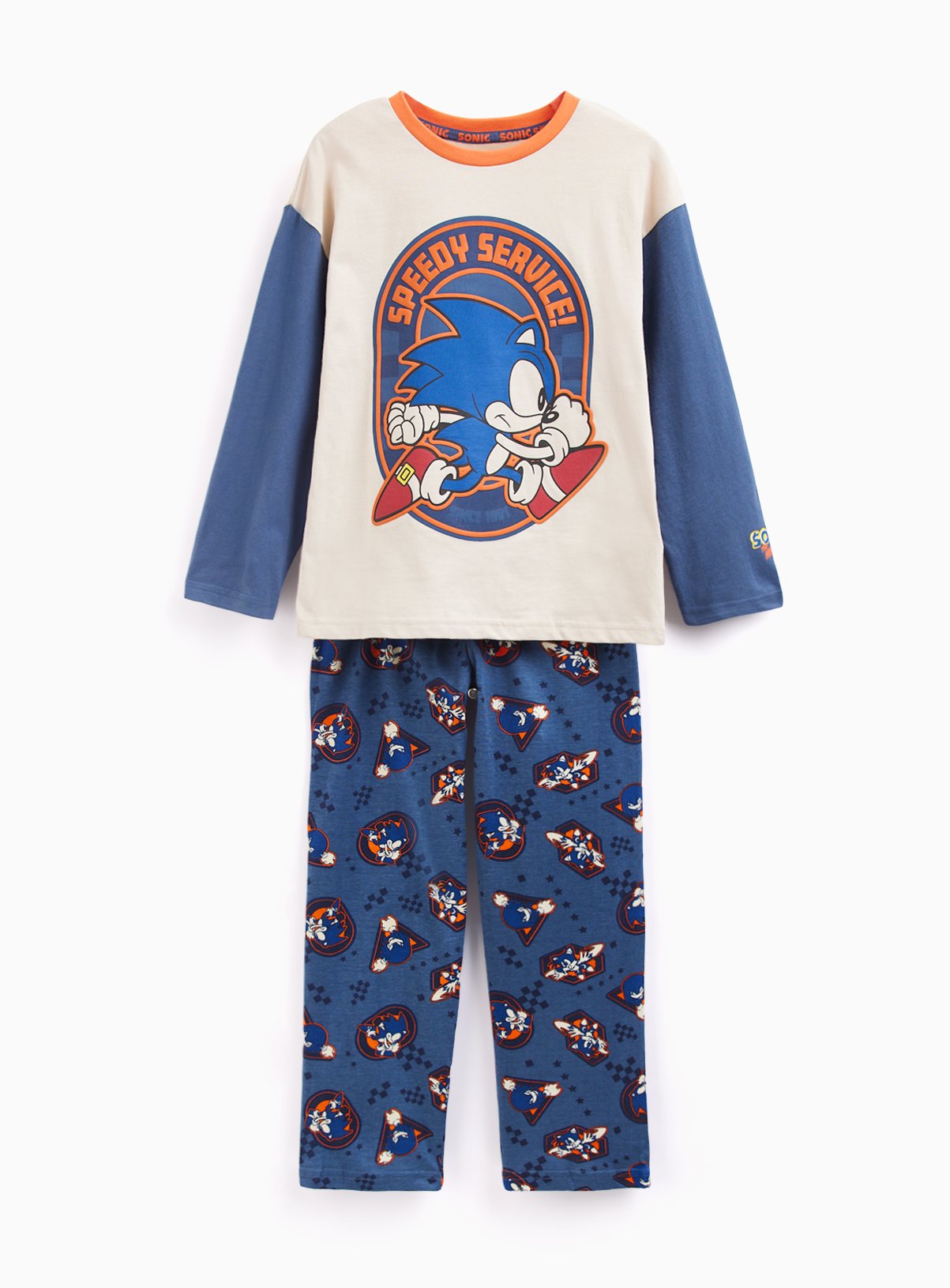Blue Sonic the Hedgehog Pyjamas 2 Piece Set 