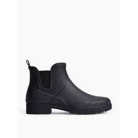 Black Rubber Ankle Wellies