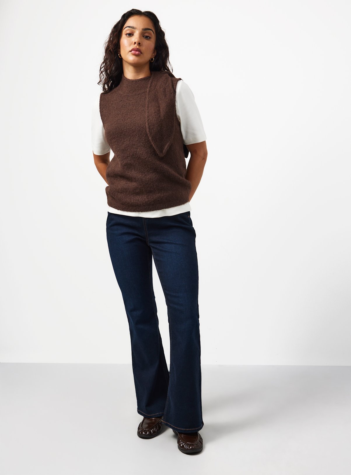 Cotton Rich Stretch Flared Jeggings 