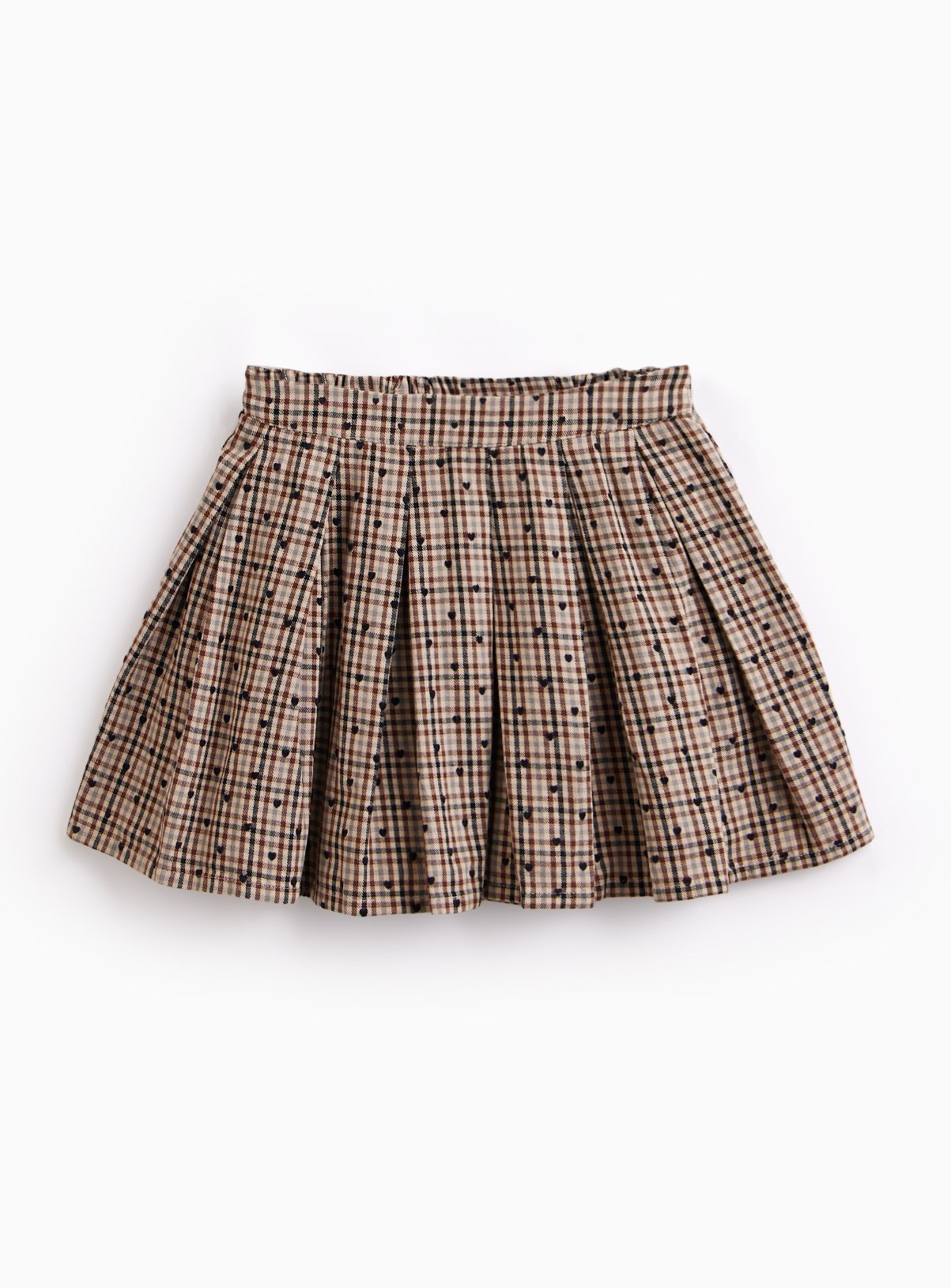 Brown Checked Rara Skirt 7 years