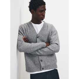 Relaxed V-Front Marl Cardigan