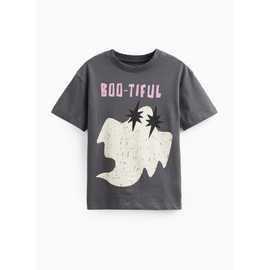 Halloween Charcoal Boo-tiful Logo T-Shirt