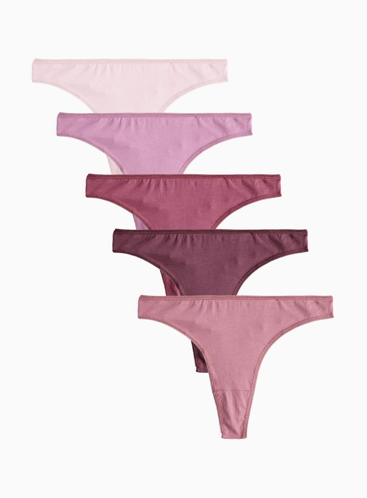 Dark Purple Thongs 5 Pack  