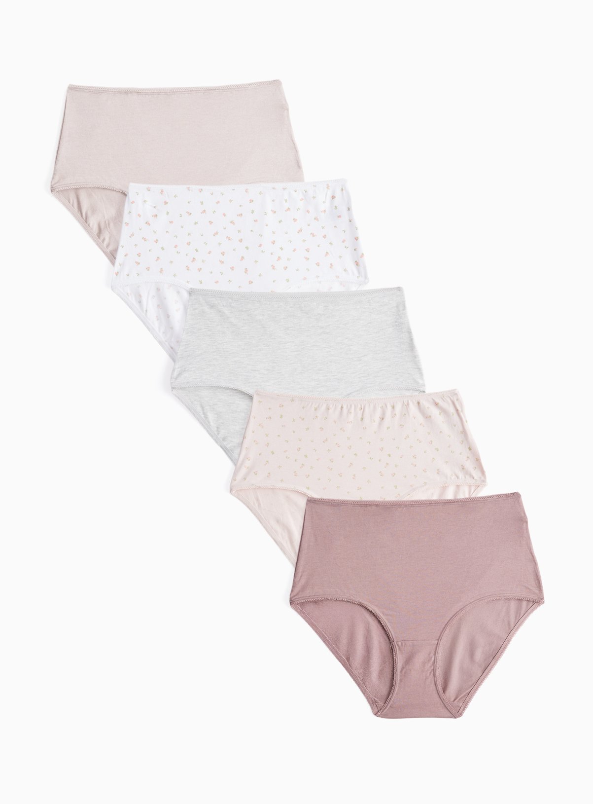 Cotton-Rich Full Brief Pants 5-Pack 