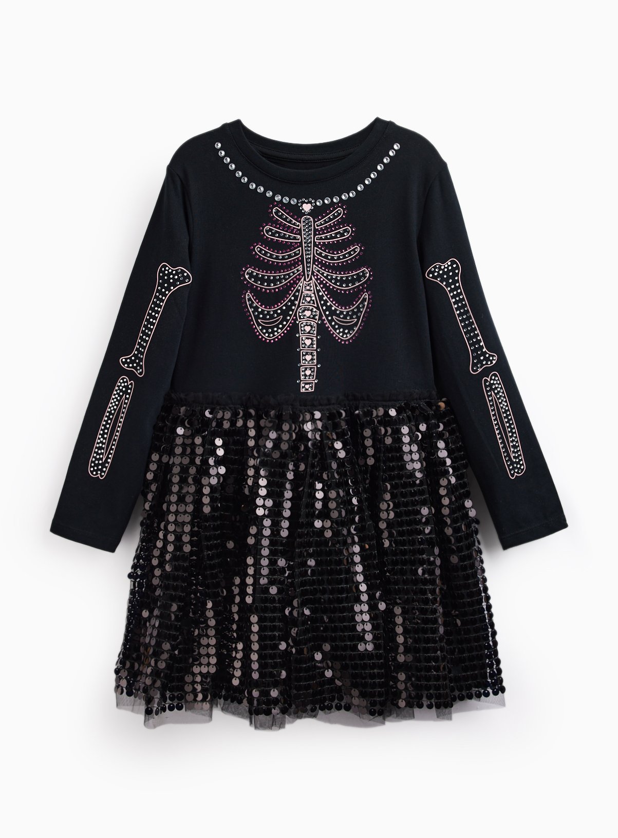 Halloween Skeleton Mesh Dress 