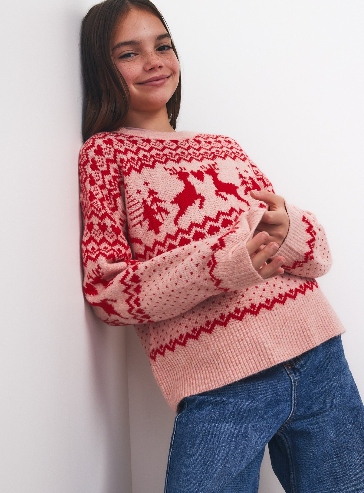 Family Matching Kids' Traditional Fairisle Christmas Jumper 