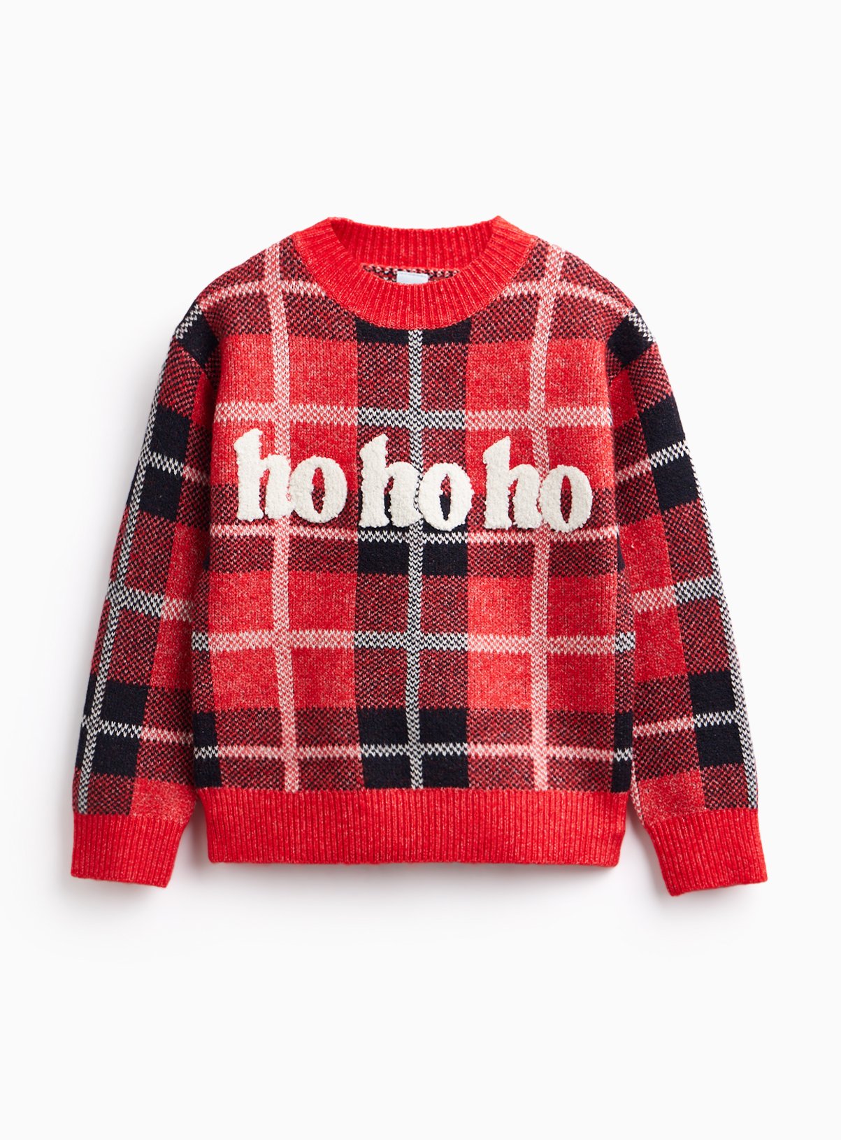 Red Tartan Christmas Jumper 9 years