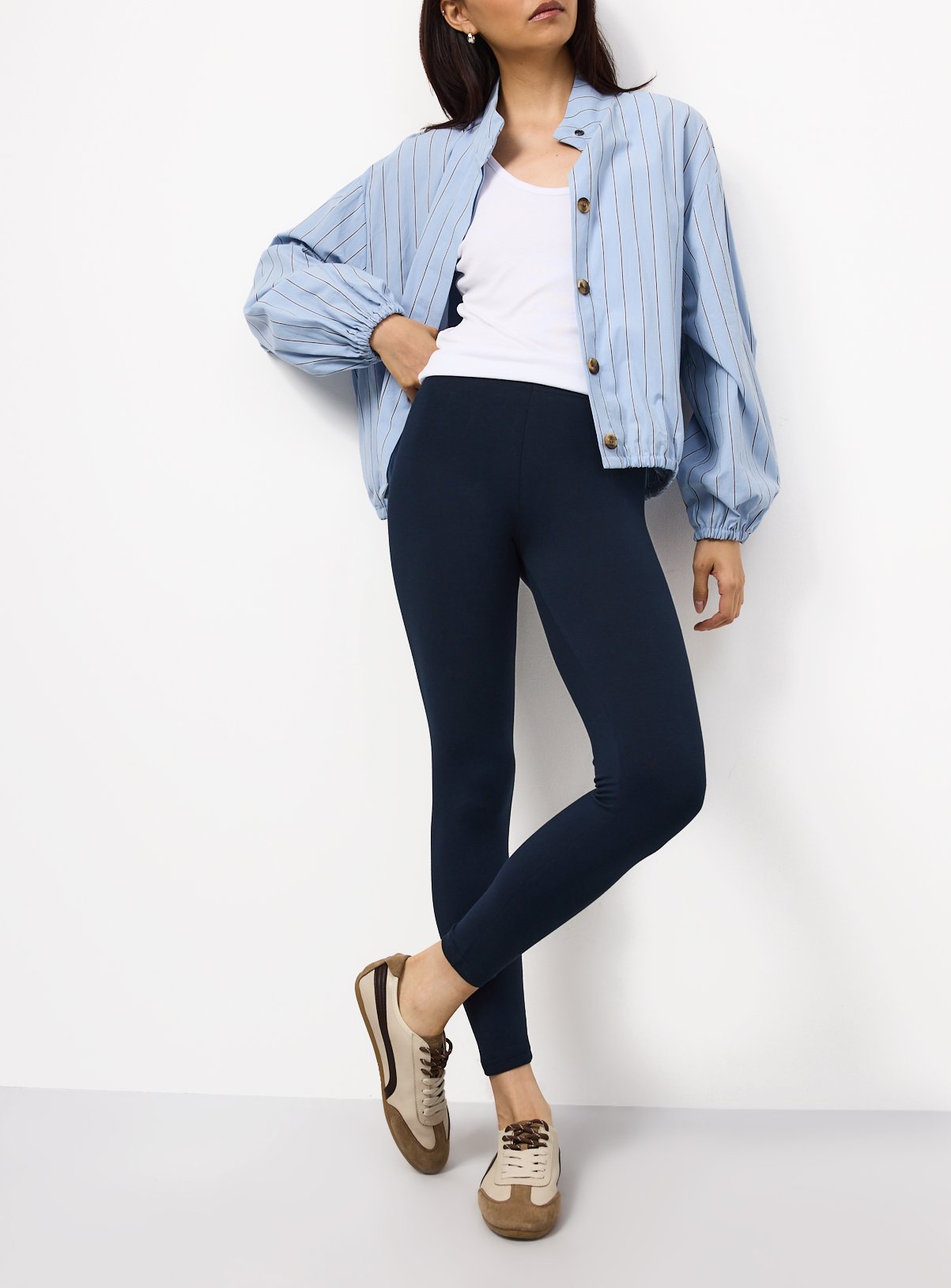 Cotton Rich Full Length Core Leggings 2 Pack  