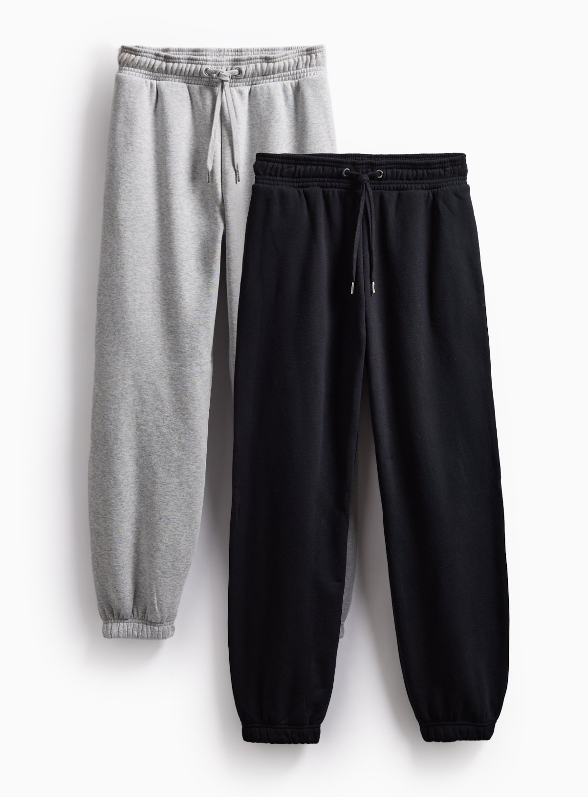 Black & Grey Tapered Joggers 2-Pack 