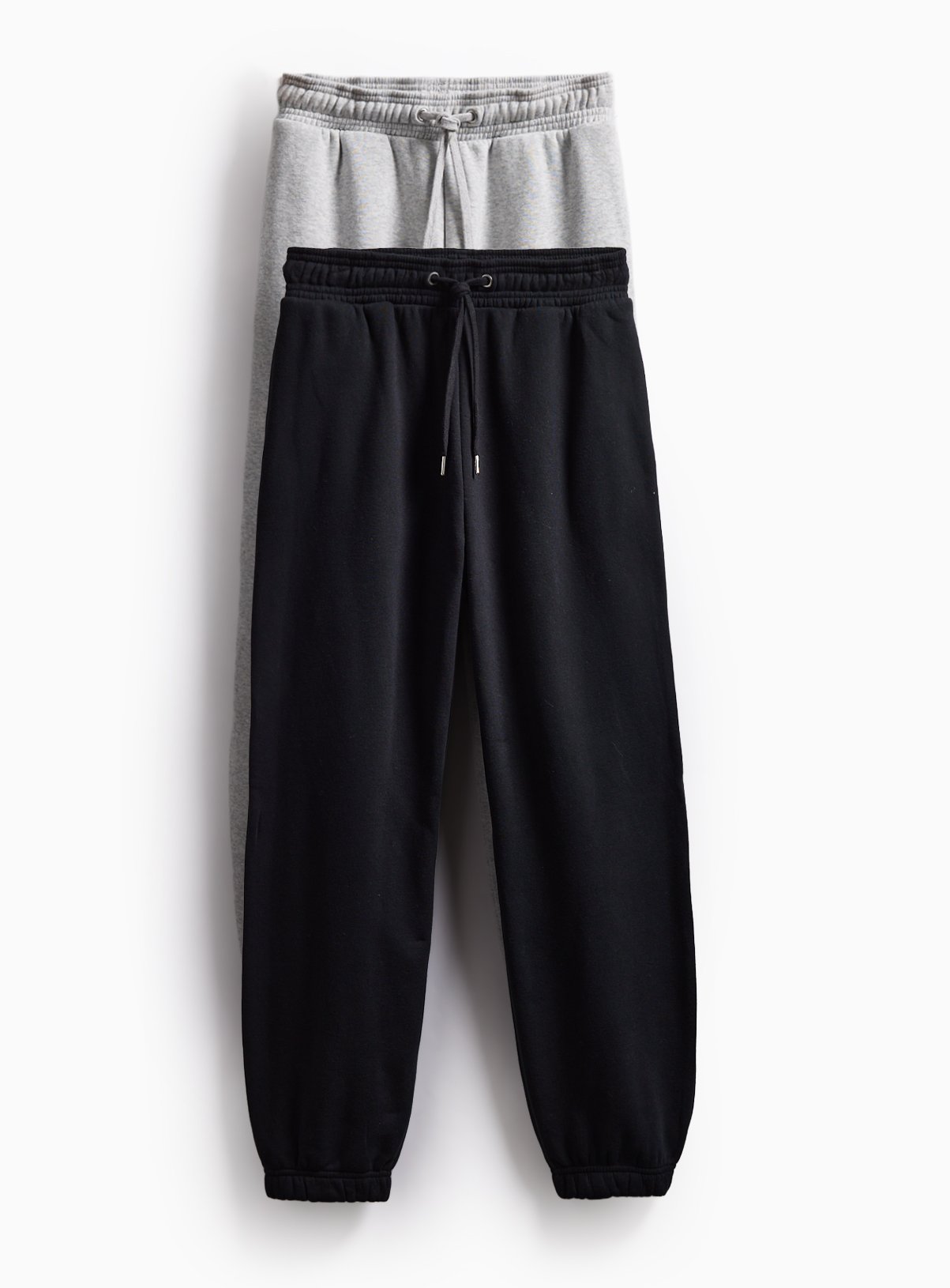 Black & Grey Tapered Joggers 2-Pack 