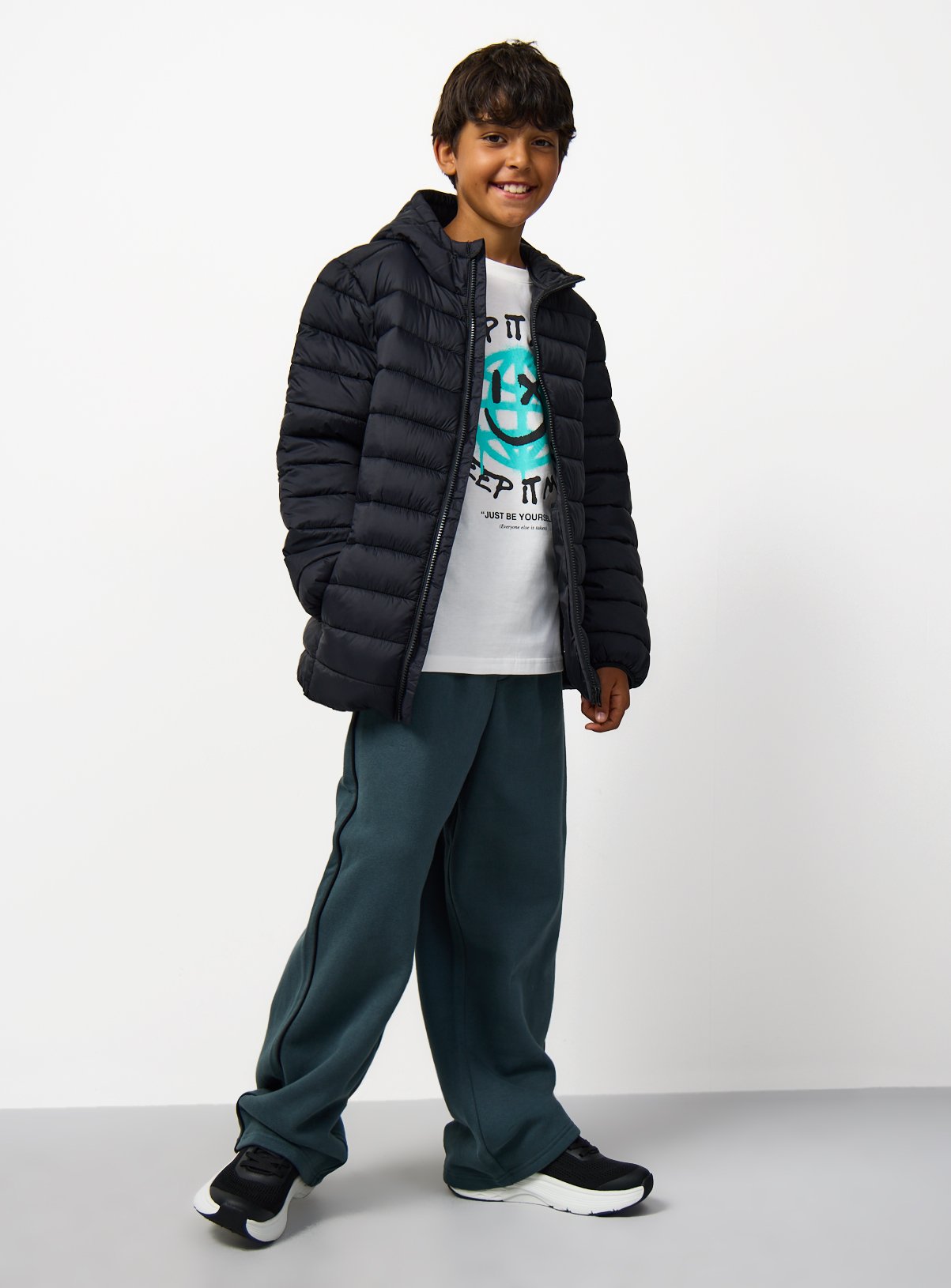Quilted & Hooded Puffer Jacket 