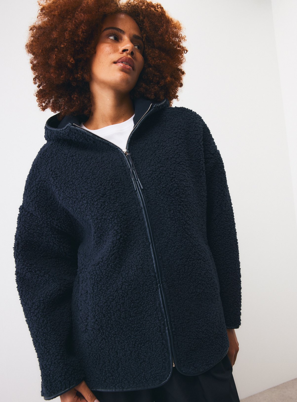 Borg Hooded Full Zip Jacket 