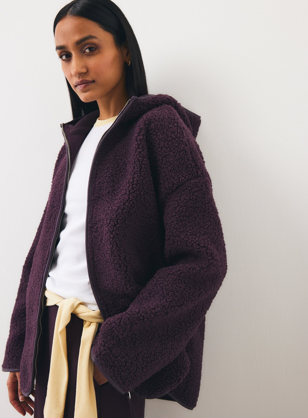 Borg Hooded Full Zip Jacket 