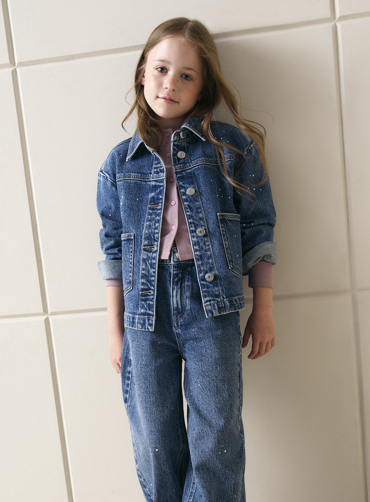 Mid Denim Shacket 