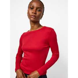 Modal Ribbed Long Sleeve Top