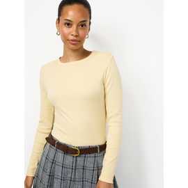 Modal Ribbed Long Sleeve Top