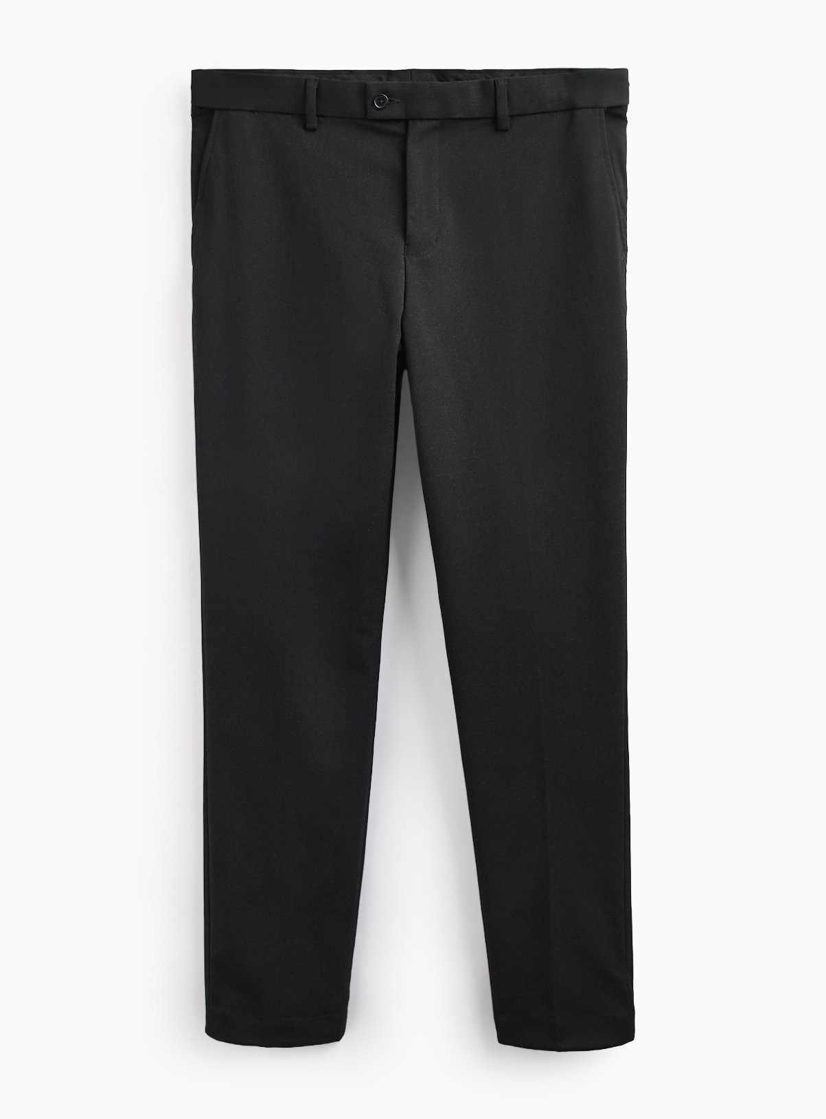 Grey Twill Slim Fit Trousers 
