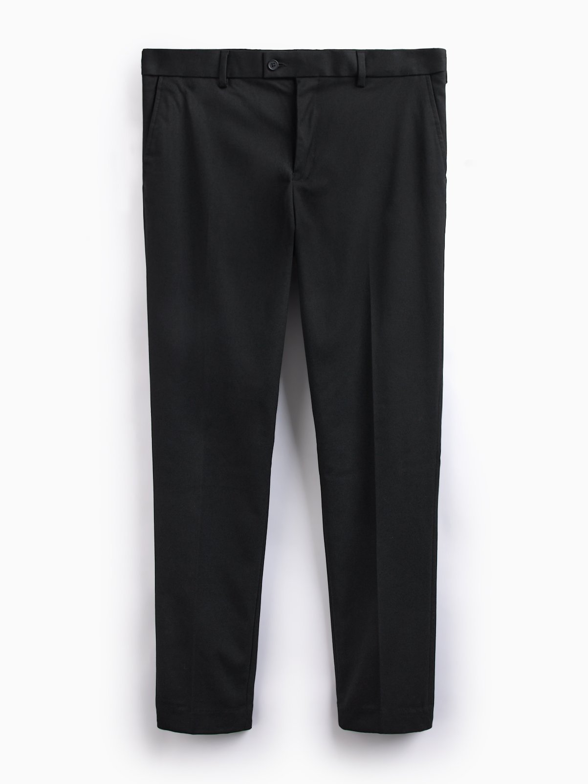 Black Twill Slim Fit Trousers 