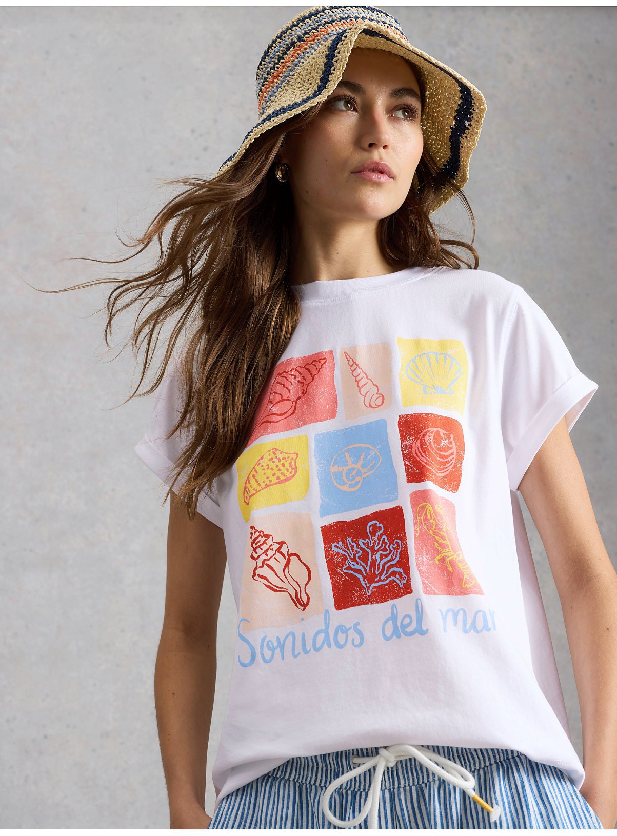 WHITE STUFF Gina Graphic T Shirt