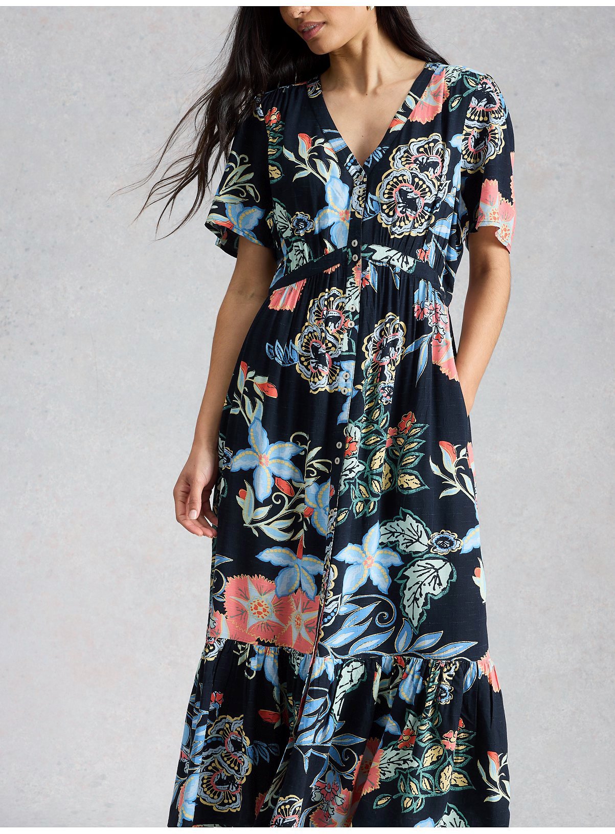 WHITE STUFF Phoebe Midi Dress 