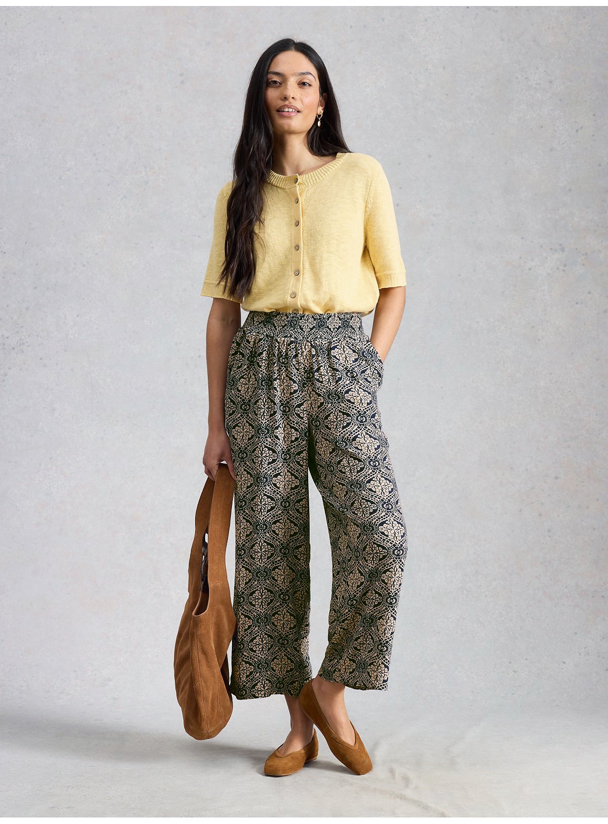 WHITE STUFF Shelly Crinkle Culotte 8