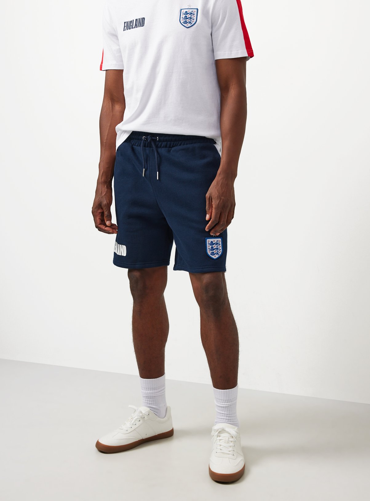 Navy Official FA England Print Sweat Shorts 