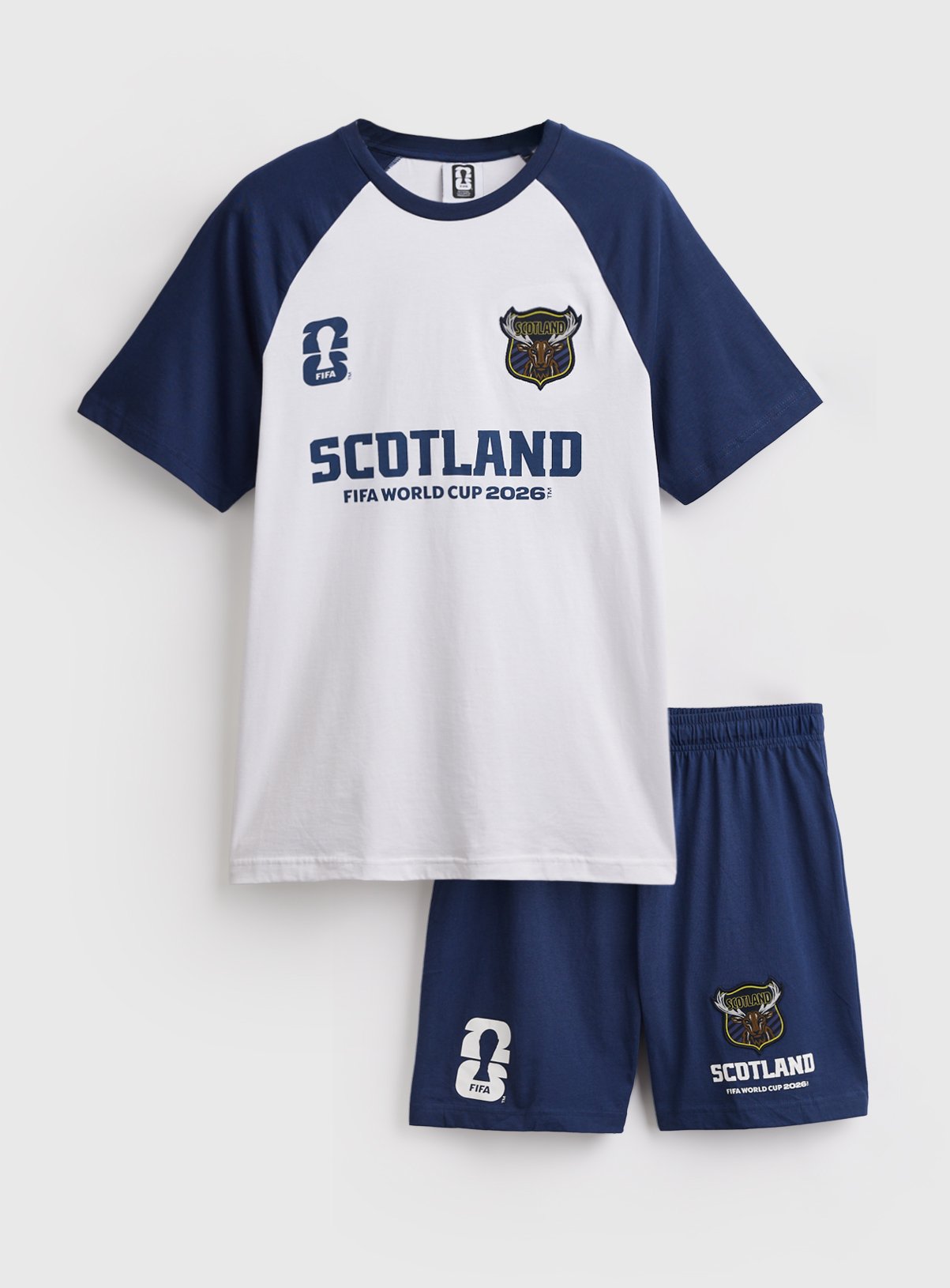 Official FIFA Scotland Print Shortie Pyjamas 