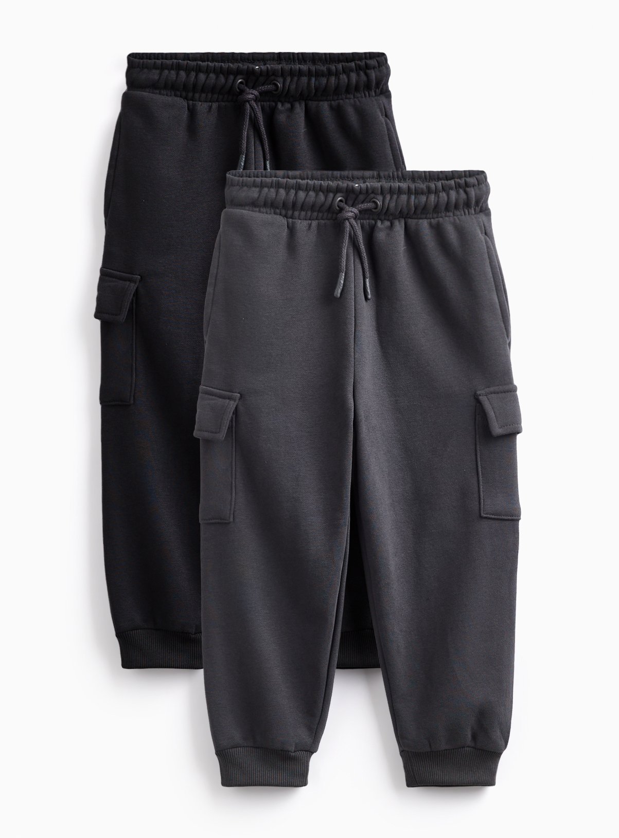 Black Cargo Joggers 2 Pack 2-3 years