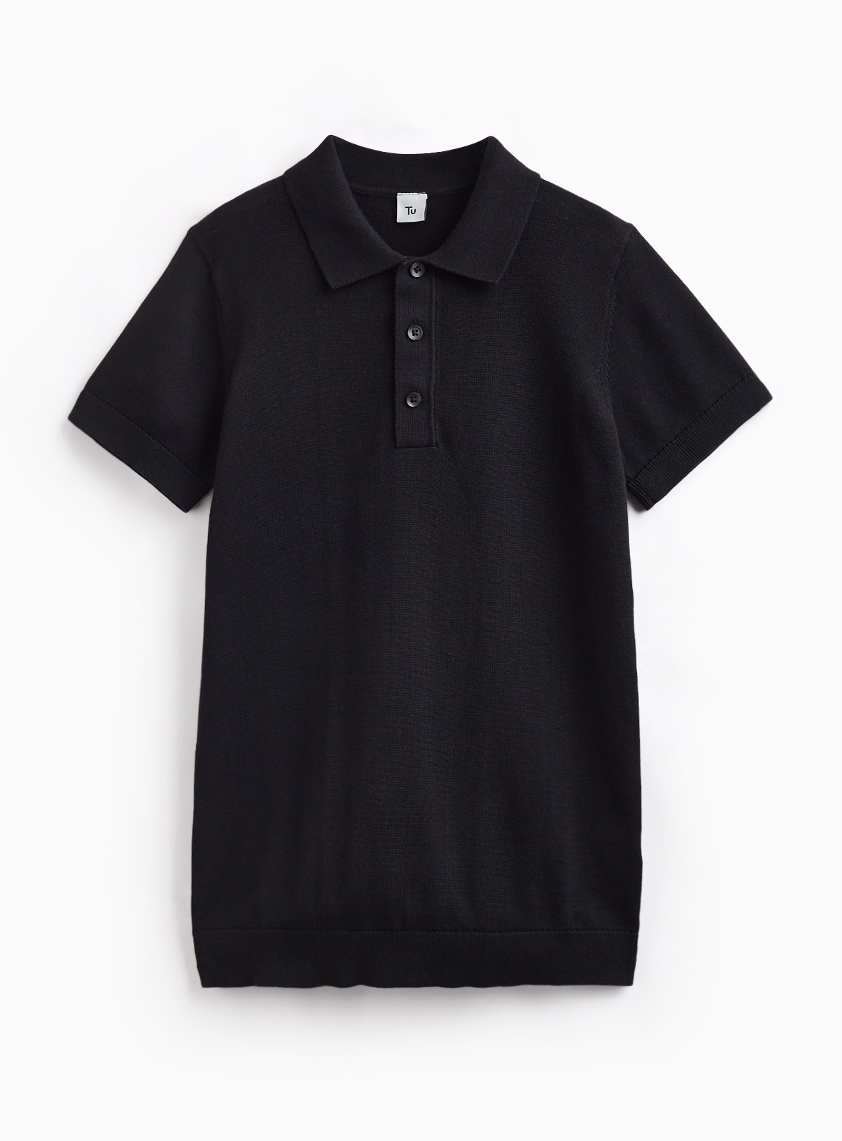 Black Knitted Polo 11 years