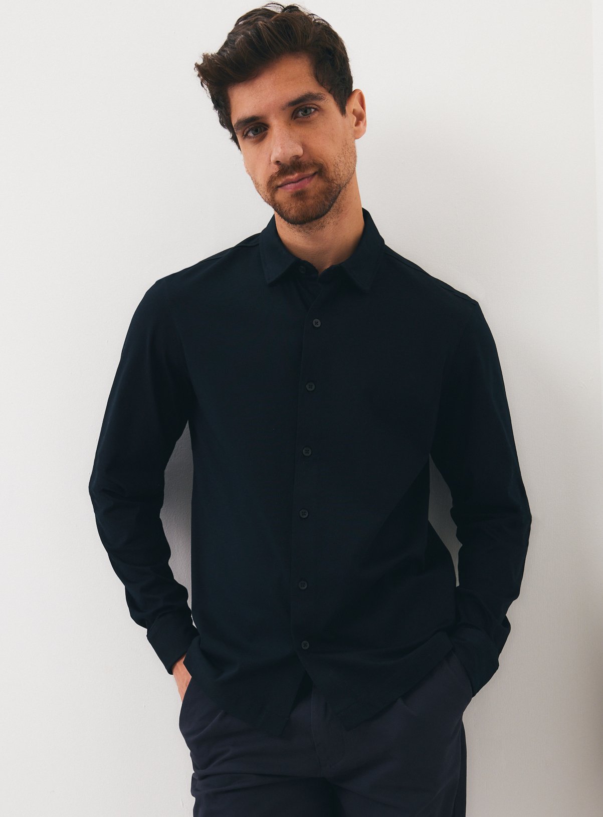Black Supima Cotton Shirt 