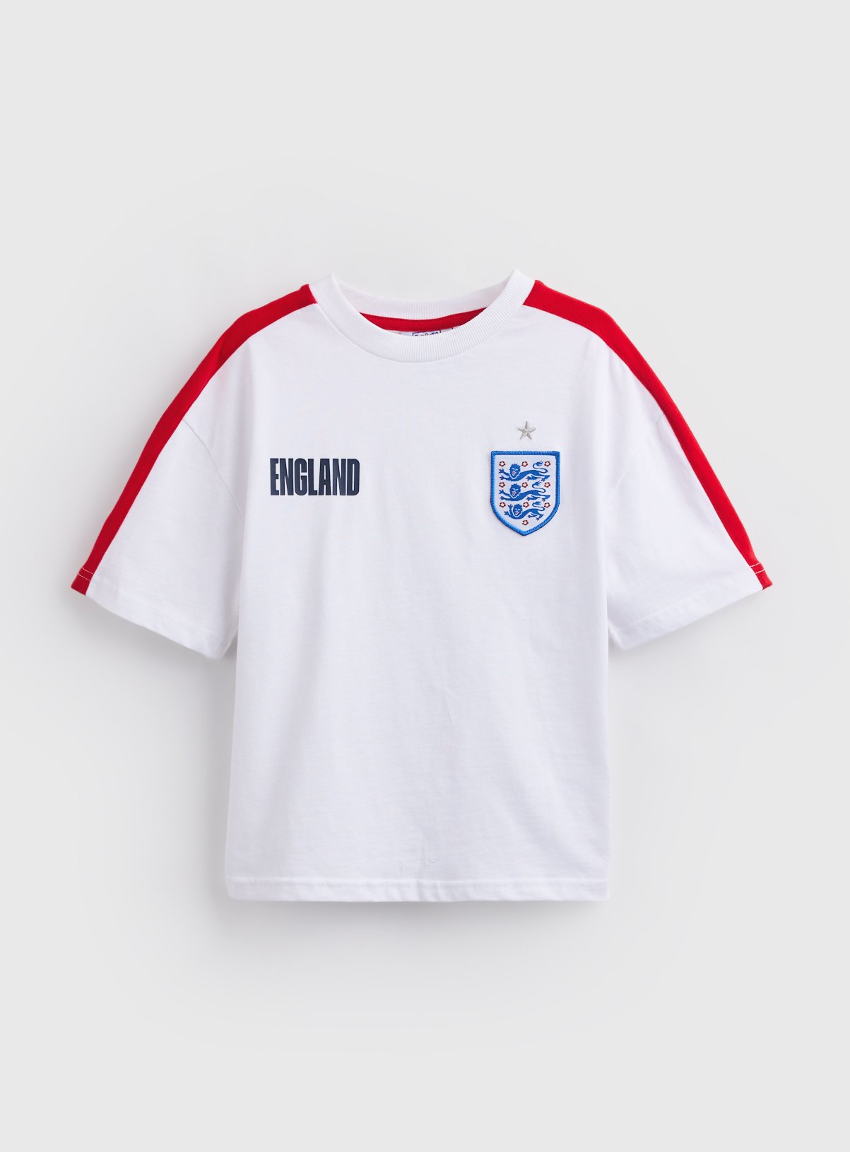 White Official FA England Graphic T-Shirt 6 years